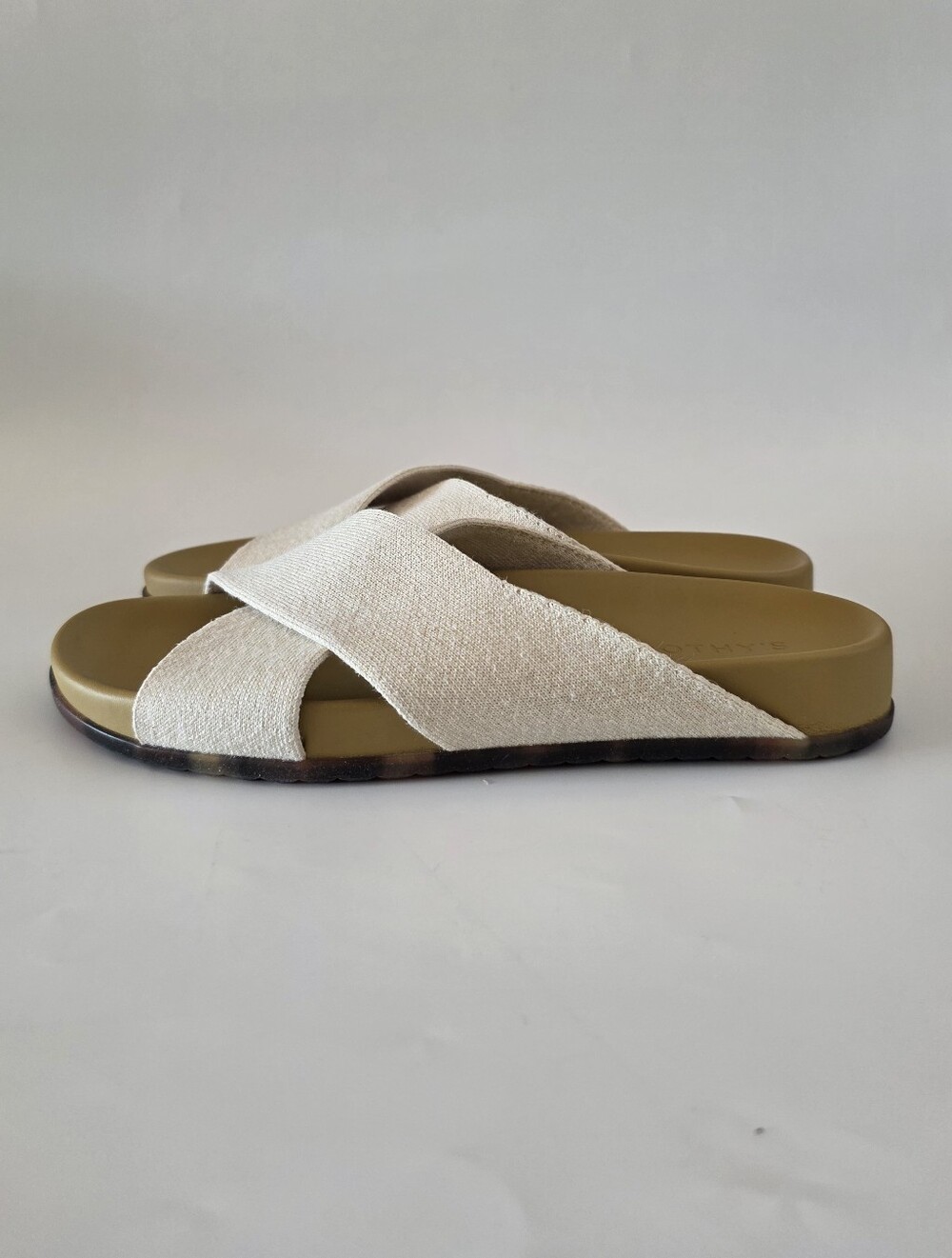 Rothy's The Weedend Slide in Oat Women's Shoe Size 8.5